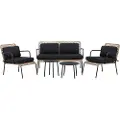 Venture Home - Loungesæt Paola - Sort - Loungemøbler - - Homeroom
