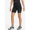 Nike Sportswear Classic-cykelshorts med høj talje (20 cm) til kvinder - sort
