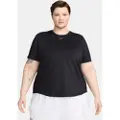 Nike Kortærmet Nike One Classic Dri-FIT-trøje (plus size) til kvinder - sort