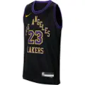 Nike Lebron James Los Angeles Lakers 2023/24 City Edition Nike Dri-FIT NBA Swingman-trøje til større børn - sort