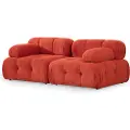 Atelier Del Sofa - Sofa med 2 sæder Puca - Rød - 2-pers. sofaer - - Homeroom
