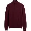 Superdry Superdrytil mænd. M6110640A Bordeaux Essential-trøje med broderi (XL), Casual, Bomuld, Burgund