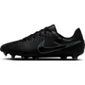 Nike Tiempo Legend 10 Academy Low Top-fodboldstøvler til flere typer underlag - sort