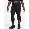 Nike Sportswear Classic-7/8-leggings med høj talje til kvinder (plus size) - sort