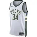 Nike Milwaukee Bucks Association Edition 2022/23-Nike Dri-FIT NBA Swingman-spillertrøje til mænd - hvid