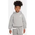 Nike Sportswear Club Fleece-pullover-hættetrøje til mindre børn - grå