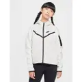 Nike Sportswear Tech Fleece-hættetrøje med fuld lynlås til piger - grå