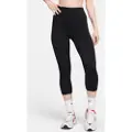 Nike Korte Nike One-leggings med høj talje til kvinder - sort