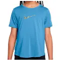 Nike One Classic Dri-FIT-trøje til større børn (piger) - blå
