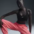 Nike Swoosh Light Support-sports-bh uden indlæg til kvinder - sort