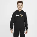 Nike Los Angeles Lakers Club Fleece Essential Nike NBA-hættetrøje til større børn (drenge) - sort