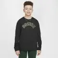 Nike Langærmet Boston Celtics 2023/24 City Edition Nike NBA Max90-T-shirt til større børn - sort