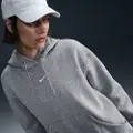 Nike Oversized Nike Sportswear Phoenix Fleece-pullover-hættetrøje til kvinder - grå