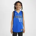 Nike Dallas Mavericks 2023/24 Icon Edition Nike NBA Swingman-trøje til større børn - blå