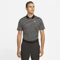 Nike Stribet Dri-FIT Victory-golfpolo til mænd - sort