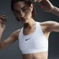 Nike Swoosh Medium Support-sports-bh med indlæg til kvinder - hvid