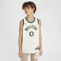 Nike Jayson Tatum Boston Celtics 2023/24 City Edition Nike Dri-FIT NBA Swingman-trøje til større børn - hvid