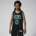 Nike Boston Celtics Statement Edition-Nike Dri-FIT Swingman-trøje til større børn - sort
