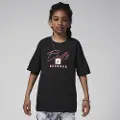 Nike Chicago Bulls Courtside Statement Edition Nike NBA Max90-T-shirt til større børn (drenge) - sort