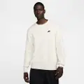 Nike Club-sweater med rund hals til mænd - hvid