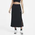 Nike Vævet Nike Sportswear Essential-nederdel med høj talje til kvinder - sort