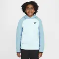 Nike Sportswear Tech Fleece-pullover-hættetrøje til større børn (drenge) - blå