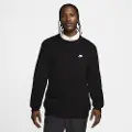 Nike Club-sweater med rund hals til mænd - sort