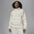 Jordan Højluvet Jordan Flight-pullover-hættetrøje i fleece til mænd - hvid