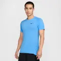 Nike Kortærmet Flex Rep-Dri-FIT-fitnesstrøje til mænd - blå
