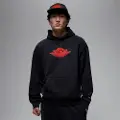 Jordan Rare Air-pullover-hættetrøje i fleece til mænd - sort