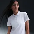 Nike Kortærmet Nike Victory Dri-FIT-golfpolo til kvinder - hvid