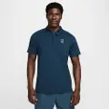 Nike NikeCourt Advantage Dri-FIT-tennispolo til mænd - blå