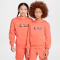 Nike Erling Haaland Club Fleece-hættetrøje til større børn - Pink