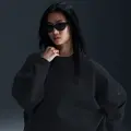 Nike Oversized Nike 24.7 ImpossiblySoft Dri-FIT-top med rund hals til kvinder - sort