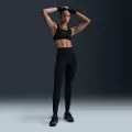 Nike Universa-leggings med høj talje i fuld længde uden søm foran til kvinder - sort