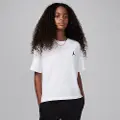 Jordan Brooklyn Essentials-T-shirt til større børn - hvid
