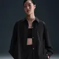 Nike Oversized Nike 24.7 PerfectStretch Dri-FIT-trøje med lange ærmer til kvinder - sort