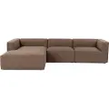 Atelier Del Sofa - Hjørnesofa Noah Left - Brun - Sofaer med chaiselong - - Homeroom