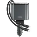 XO Billader 104W med 1x USB 1x USB-C og USB-C + Lightning-kabel