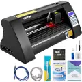Vevor vinylskærer, 375 mm vinylplotter, LED-skærmplotterskærer, halvautomatisk indbygget optisk øje, kompatibel med SignCut-software til Mac- og Windows-systemdesign.
