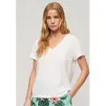 Superdry Studios Slub Embroidered Kortærmet V-hals T-shirt