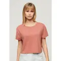 Superdry Slouchy Cropped T-shirt Med Korte ærmer