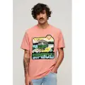 Superdry Neon Travel Graphic Loose T-shirt Med Korte ærmer
