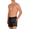 Emporio Armani Emporio Armanitil mænd. EM000583_AF12326 ASV logo highlightede shorts sort (XS), Badetøj, Genanvendt polister, Bæredygtig