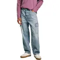 Pepe Jeans Pepe Jeanstil mænd. PM208215 Blå cargo-jeans (30/28), Casual, Bomuld, Denim, Bæredygtig