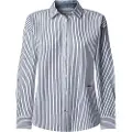Pepe Jeans Pepe Jeanstil kvinder. PL305001 Clem navy skjorte (S), Casual, Bomuld, Lange ærmer, Blå