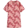 Scotch & Soda Floral Kortærmet Kort Kjole