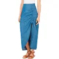 Pepe Jeans Pepe Jeanstil kvinder. PL901218 Lang nederdel i blåt denimstof uden stretch (XS), Casual, Bæredygtig