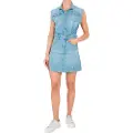 Pepe Jeans Pepe Jeanstil kvinder. PL953722 Kort kjole Sadie blå (XXS), Casual, Bomuld, Denim, Uden ærmer/stropper, Bæredygtig