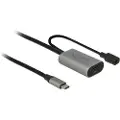 DeLOCK Usb-forlængerkabel 5m. Usb C Usb C Sort, Grå